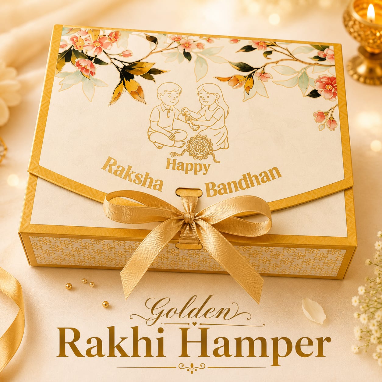 Golden Rakhi Hamper