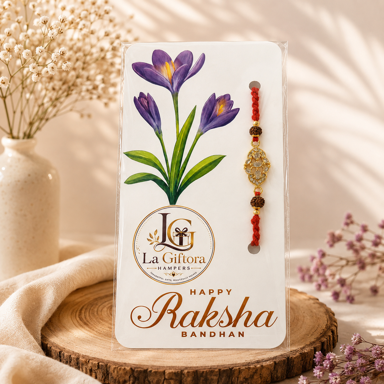 Golden Rakhi Hamper