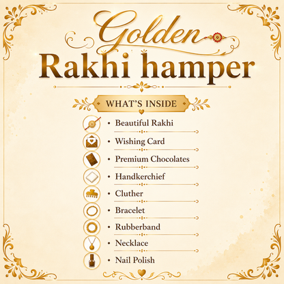 Golden Sister Rakhi Hamper